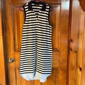 Tommy Bahama Collared Sleeveless Striped Dress Size Small